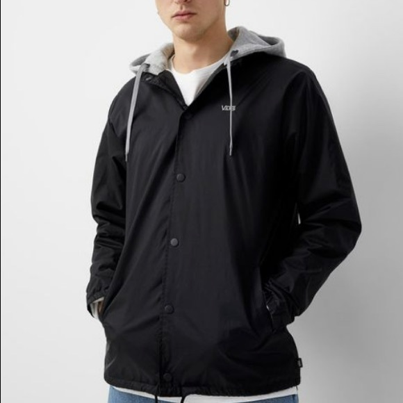 Vans Mens Black Riley Coach Jacket 